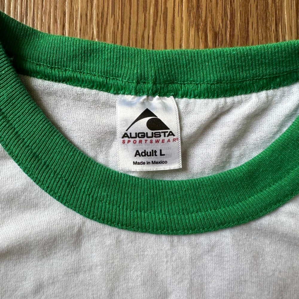 Vintage 90s Los Angeles County "I Love Mom and Pop Shops" graphic ringer tee - Picture 3 of 7